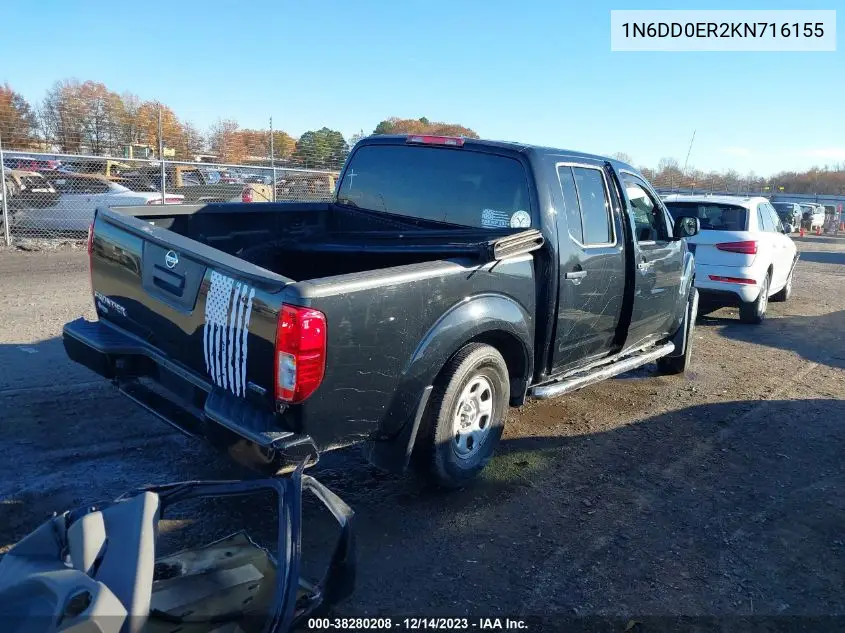 1N6DD0ER2KN716155 2019 Nissan Frontier S