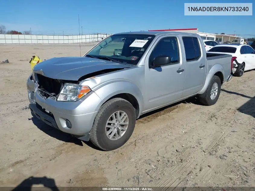 1N6AD0ER8KN733240 2019 Nissan Frontier Sv