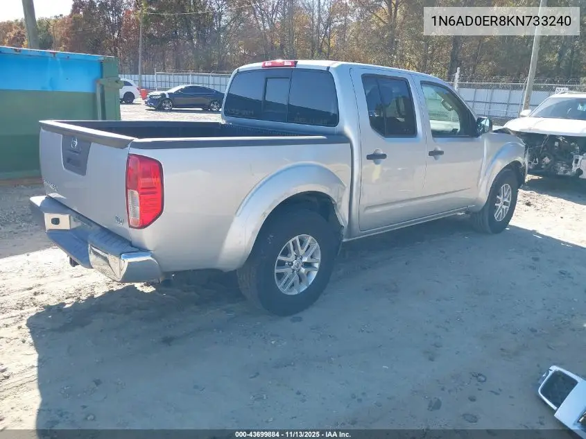 1N6AD0ER8KN733240 2019 Nissan Frontier Sv