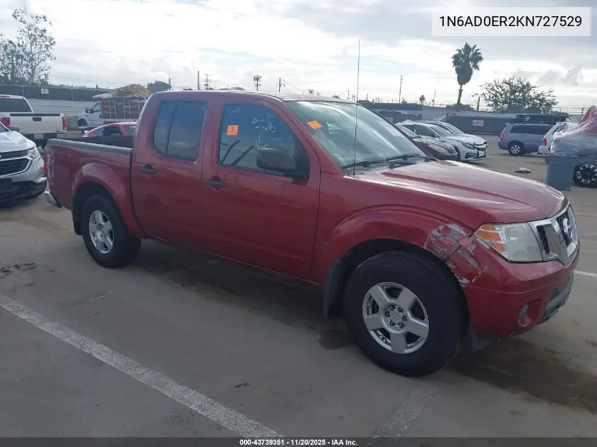 1N6AD0ER2KN727529 2019 Nissan Frontier Sv