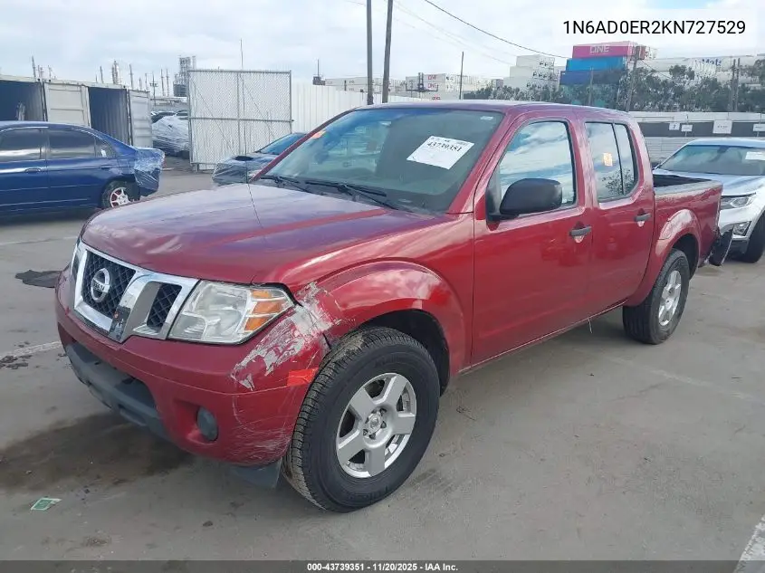 1N6AD0ER2KN727529 2019 Nissan Frontier Sv
