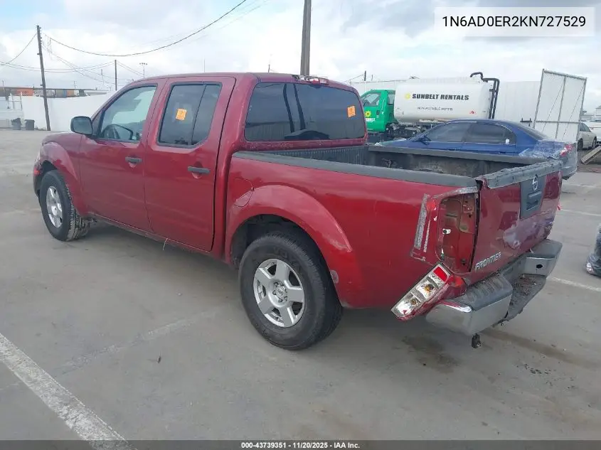 1N6AD0ER2KN727529 2019 Nissan Frontier Sv