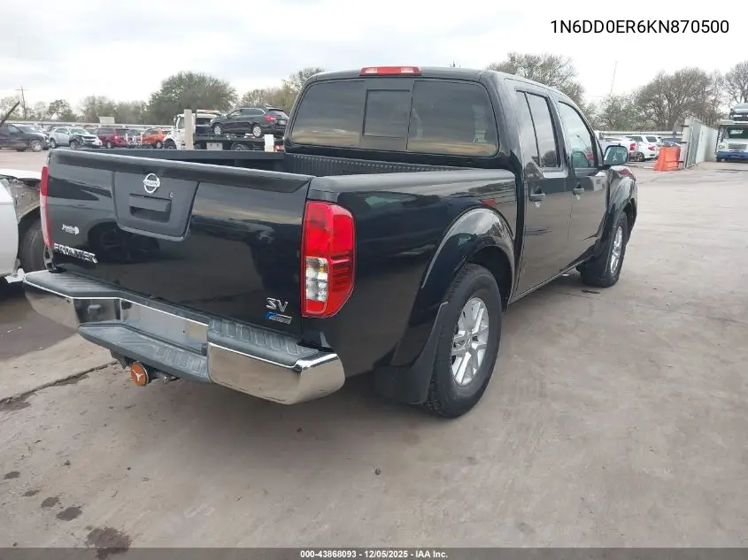 1N6DD0ER6KN870500 2019 Nissan Frontier Sv
