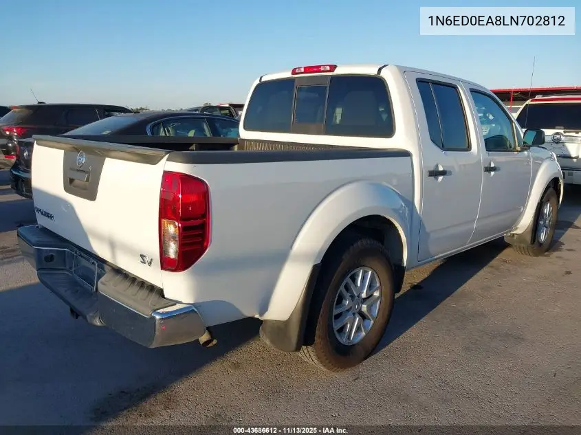 1N6ED0EA8LN702812 2020 Nissan Frontier Sv 4X2