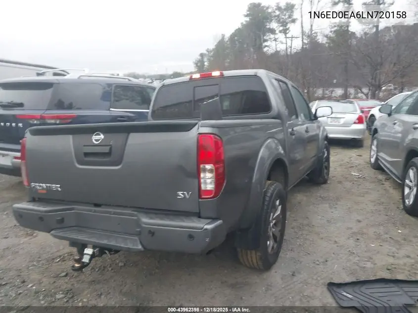 1N6ED0EA6LN720158 2020 Nissan Frontier Sv 4X2