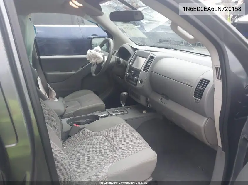 1N6ED0EA6LN720158 2020 Nissan Frontier Sv 4X2