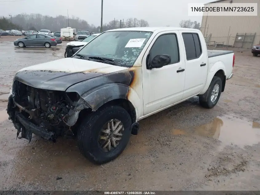1N6ED0EB1MN723625 2021 Nissan Frontier Sv 4X4