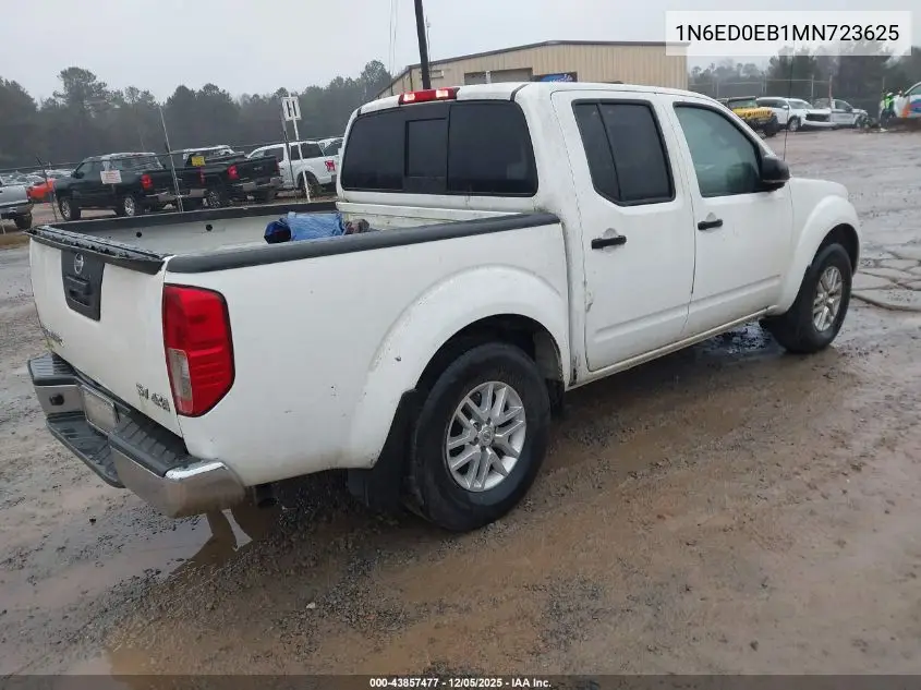 1N6ED0EB1MN723625 2021 Nissan Frontier Sv 4X4