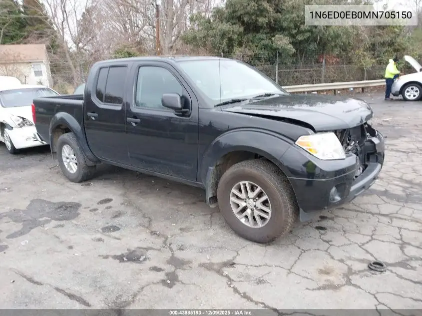 1N6ED0EB0MN705150 2021 Nissan Frontier Sv 4X4