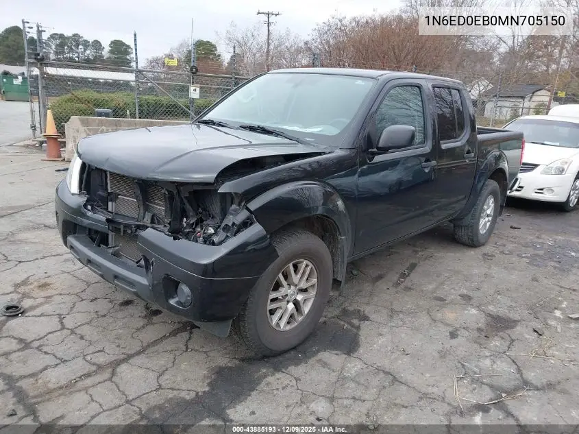 1N6ED0EB0MN705150 2021 Nissan Frontier Sv 4X4