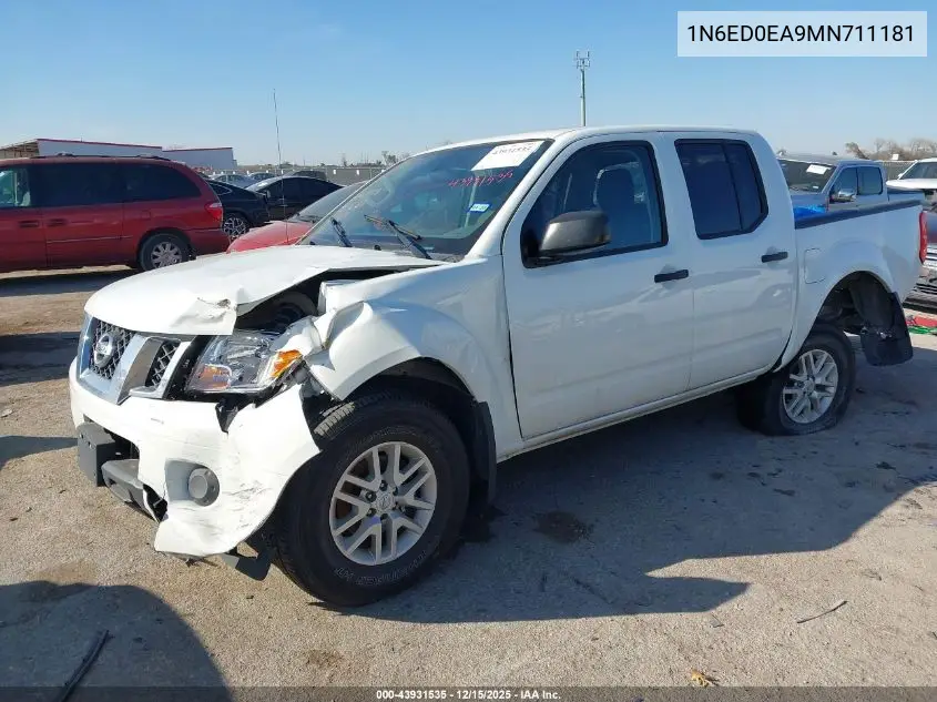 1N6ED0EA9MN711181 2021 Nissan Frontier Sv 4X2