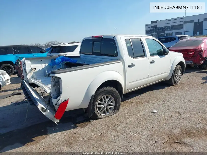 1N6ED0EA9MN711181 2021 Nissan Frontier Sv 4X2