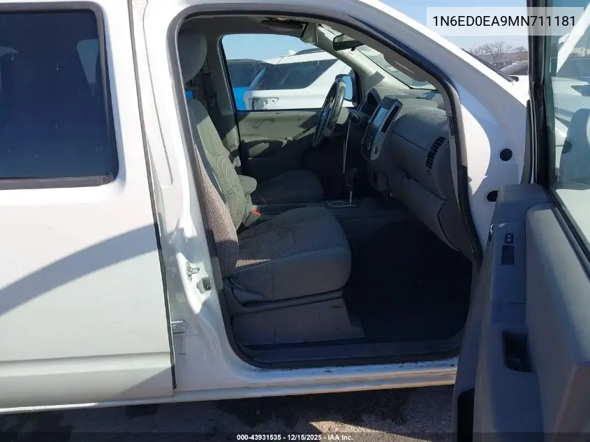 1N6ED0EA9MN711181 2021 Nissan Frontier Sv 4X2