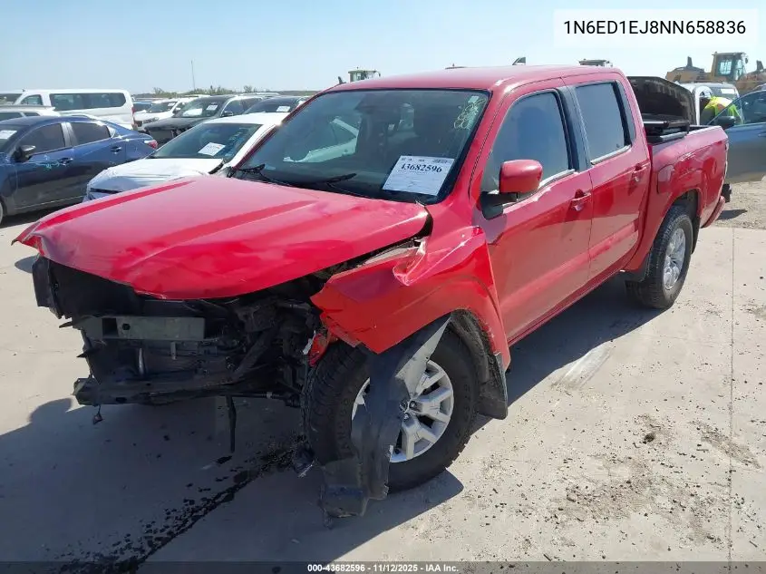 1N6ED1EJ8NN658836 2022 Nissan Frontier Sv 4X2