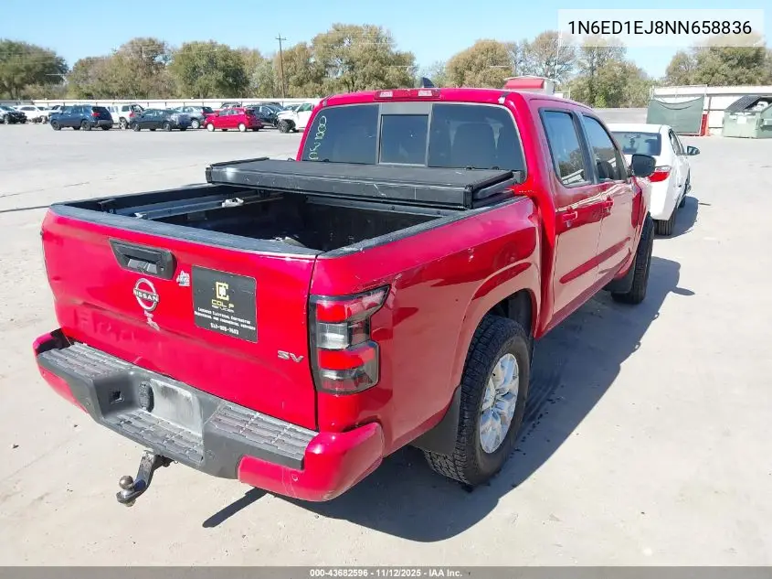 1N6ED1EJ8NN658836 2022 Nissan Frontier Sv 4X2