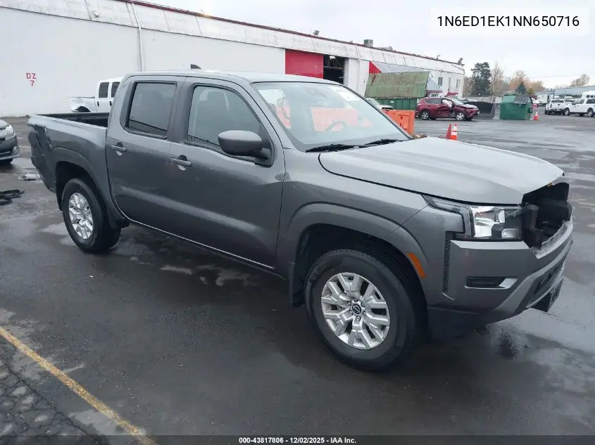 1N6ED1EK1NN650716 2022 Nissan Frontier Sv 4X4