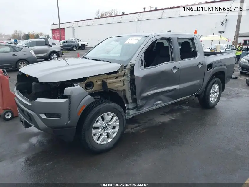 1N6ED1EK1NN650716 2022 Nissan Frontier Sv 4X4