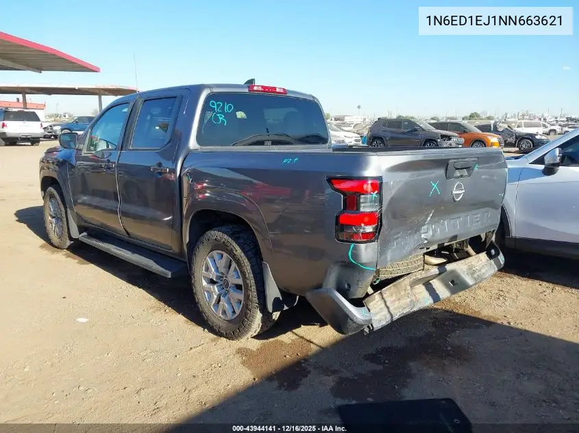 1N6ED1EJ1NN663621 2022 Nissan Frontier Sv 4X2
