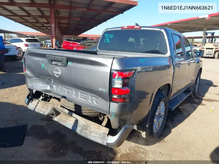 1N6ED1EJ1NN663621 2022 Nissan Frontier Sv 4X2