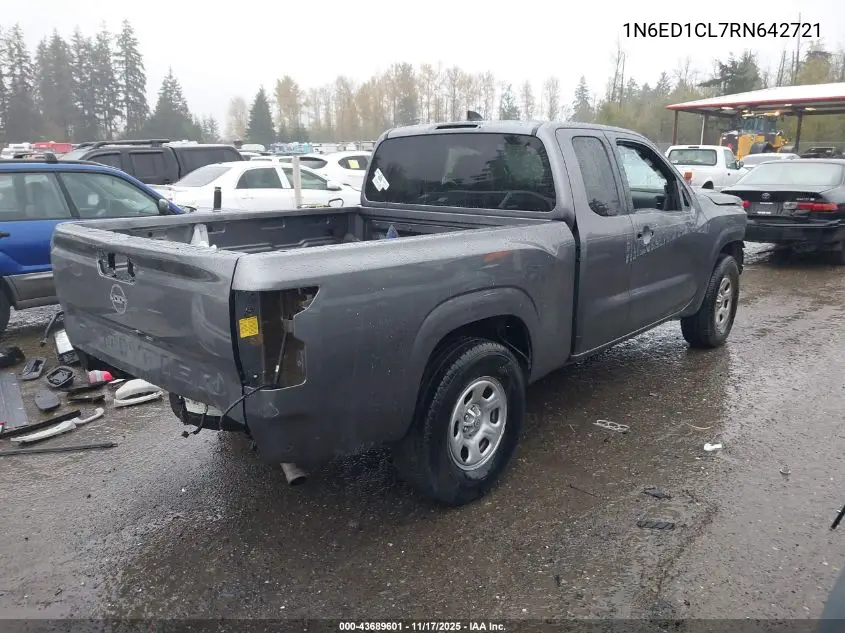 1N6ED1CL7RN642721 2024 Nissan Frontier King Cab S 4X2