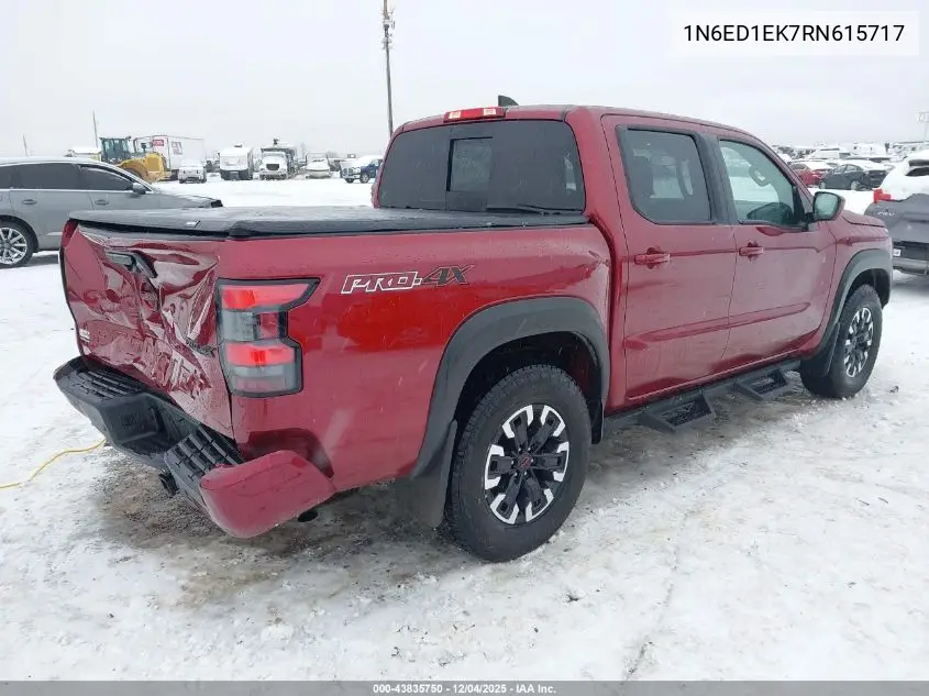 1N6ED1EK7RN615717 2024 Nissan Frontier Pro-4X 4X4