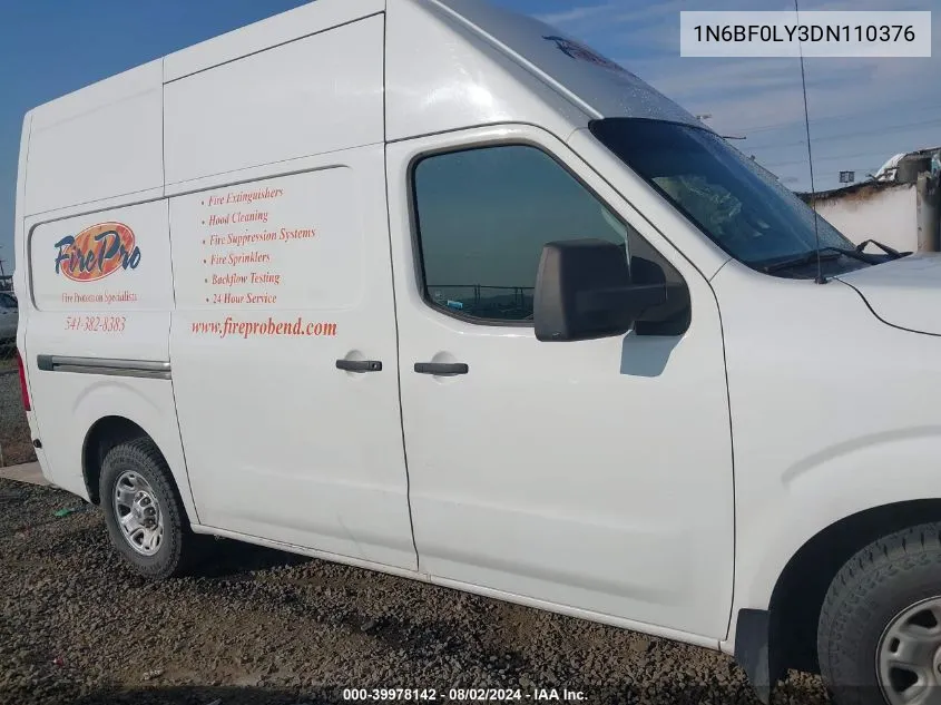 1N6BF0LY3DN110376 2013 Nissan Nv Cargo Nv2500 Hd Sv V6