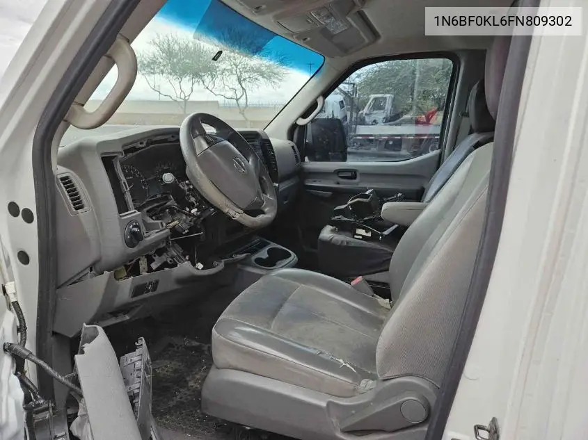 1N6BF0KL6FN809302 2015 Nissan Nv Cargo Nv1500 S V6