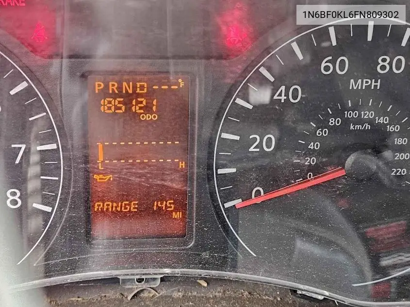 1N6BF0KL6FN809302 2015 Nissan Nv Cargo Nv1500 S V6