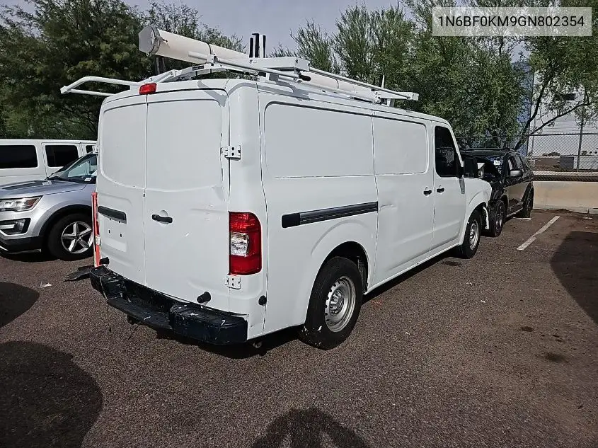 1N6BF0KM9GN802354 2016 Nissan Nv Cargo Nv1500 S V6