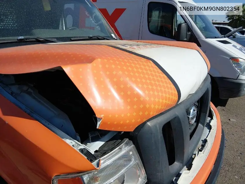 1N6BF0KM9GN802354 2016 Nissan Nv Cargo Nv1500 S V6
