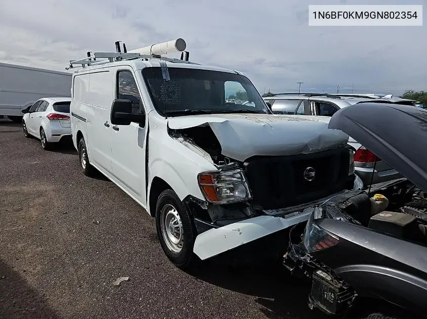1N6BF0KM9GN802354 2016 Nissan Nv Cargo Nv1500 S V6