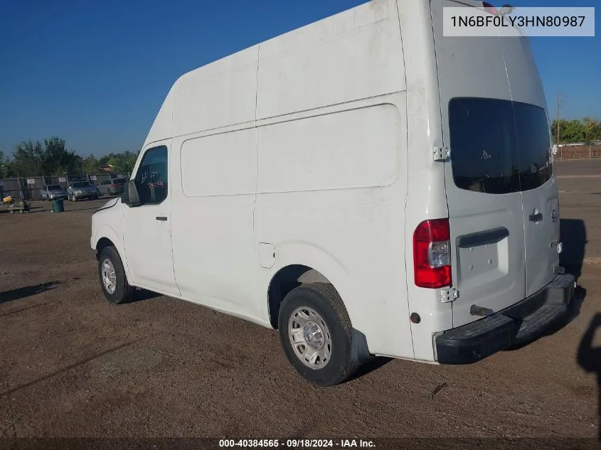 1N6BF0LY3HN80987 2017 Nissan Nv 2500 S/2500 Sv/2500 Sl