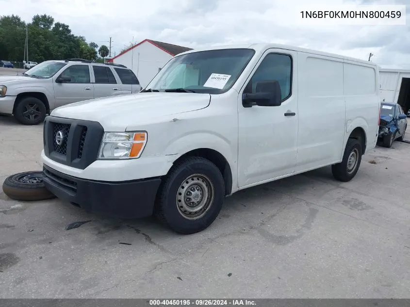 1N6BF0KM0HN800459 2017 Nissan Nv Cargo Nv1500 S V6