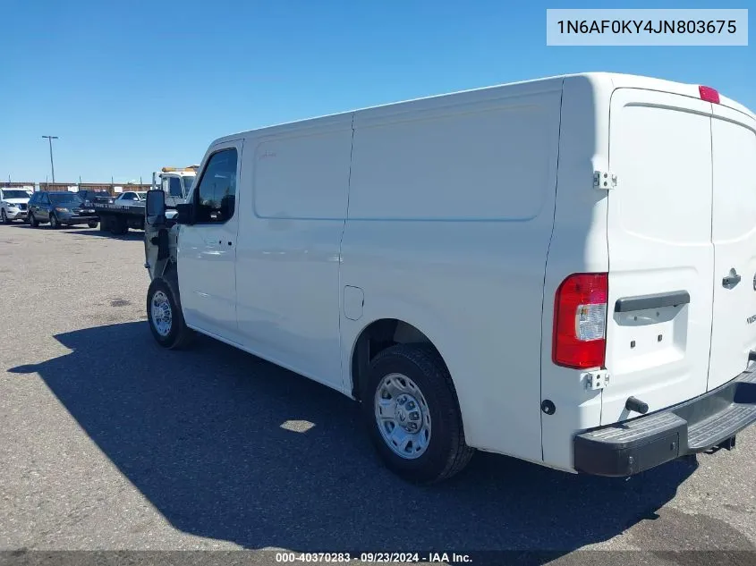 1N6AF0KY4JN803675 2018 Nissan Nv Cargo Nv2500 Hd Sv V8