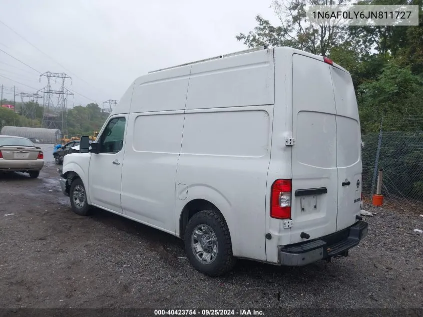 1N6AF0LY6JN811727 2018 Nissan Nv Cargo Nv3500 Hd Sl V8