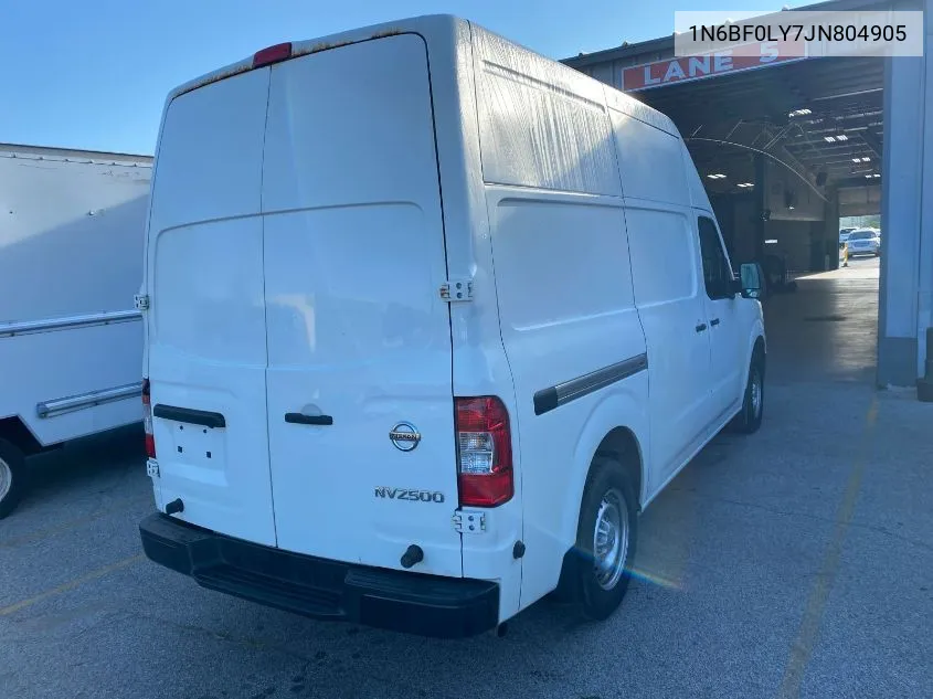 1N6BF0LY7JN804905 2018 Nissan Nv Cargo Nv2500 Hd S V6