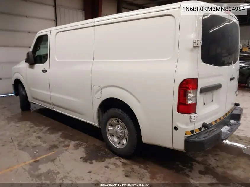 1N6BF0KM3MN804984 2021 Nissan Nv Cargo Nv1500 Sv Standard Roof V6