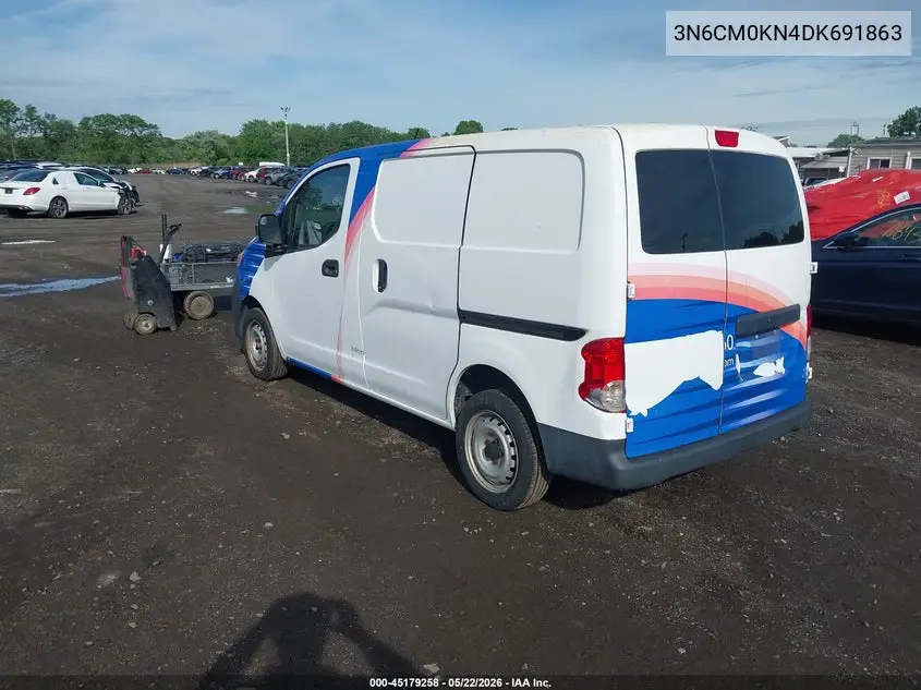 2013 Nissan Nv200 S VIN: 3N6CM0KN4DK691863 Lot: 45179258