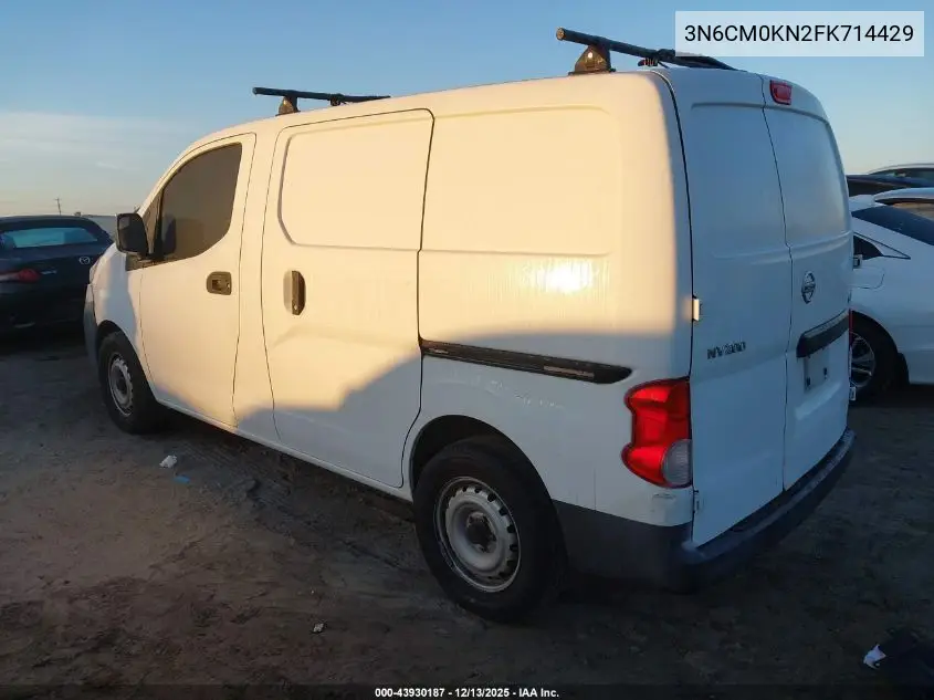 3N6CM0KN2FK714429 2015 Nissan Nv200 Sv