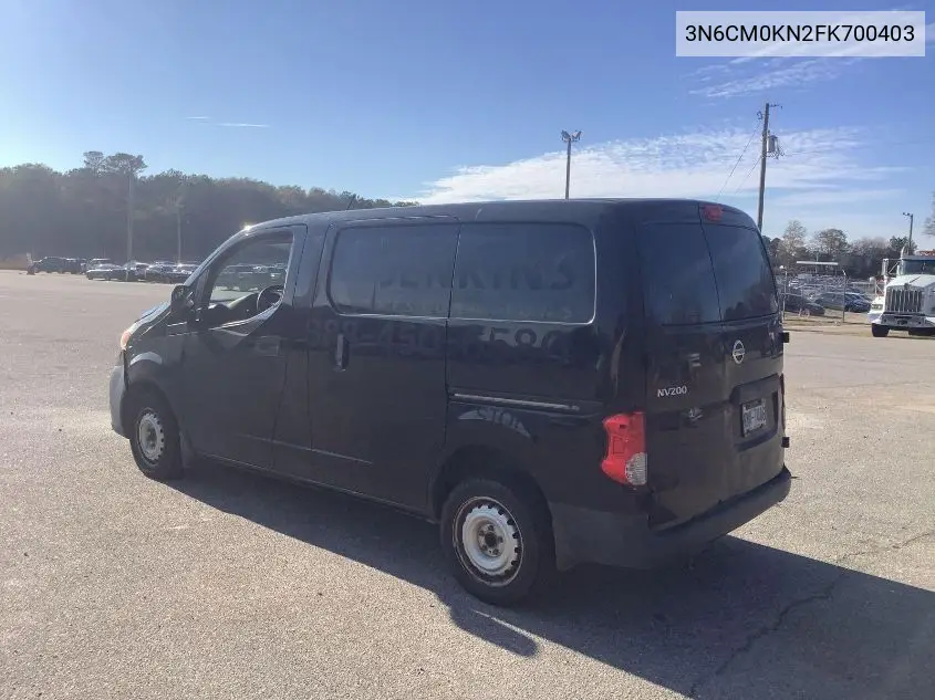 3N6CM0KN2FK700403 2015 Nissan Nv200 S