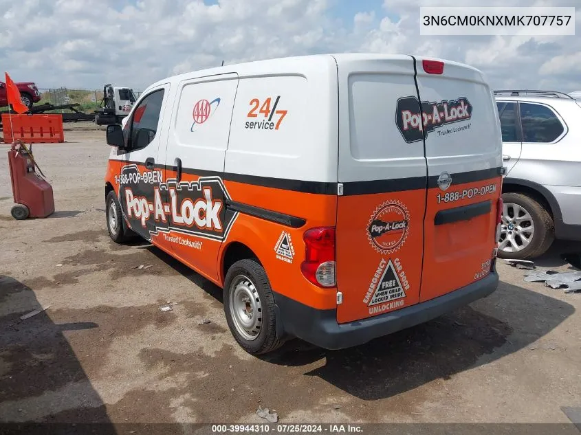 3N6CM0KNXMK707757 2021 Nissan Nv200 Compact Cargo S Xtronic Cvt