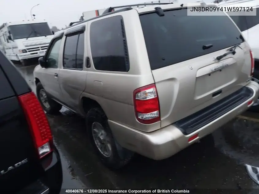 JN8DR09Y41W597124 2001 Nissan Pathfinder Le/Se/Xe