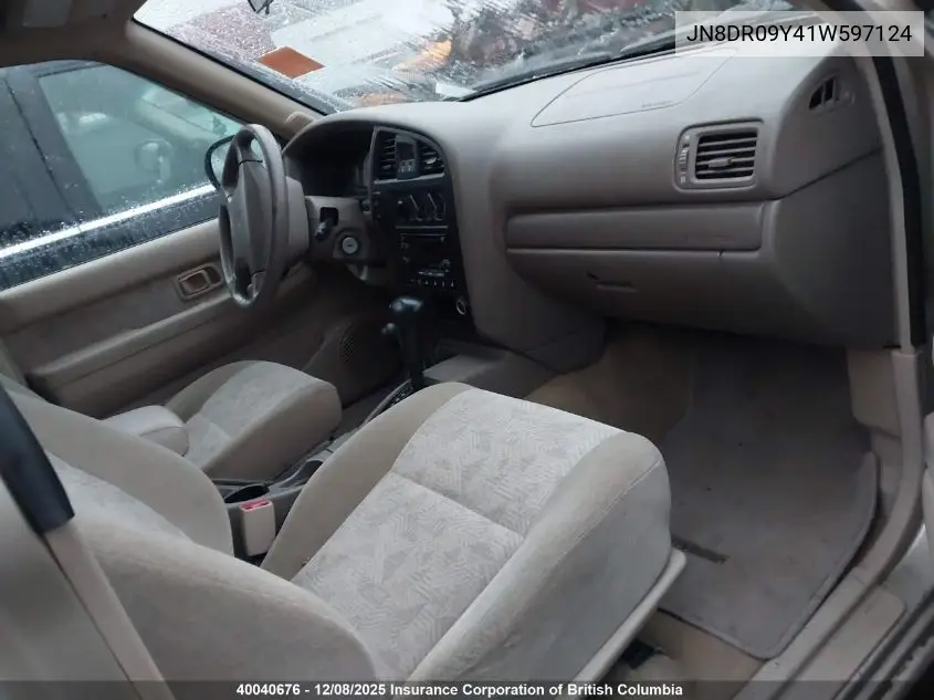 JN8DR09Y41W597124 2001 Nissan Pathfinder Le/Se/Xe