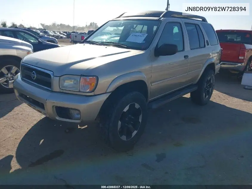 JN8DR09Y82W728394 2002 Nissan Pathfinder Se
