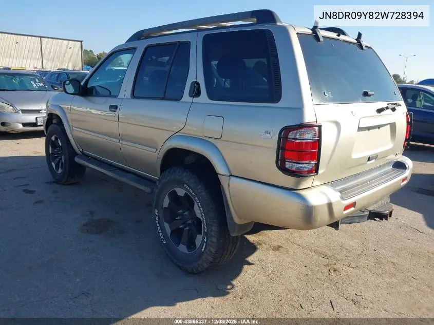 JN8DR09Y82W728394 2002 Nissan Pathfinder Se