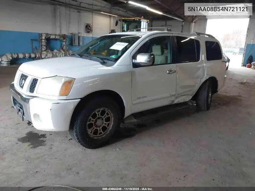 5N1AA08B54N721121 2004 Nissan Pathfinder Armada Se Off-Road