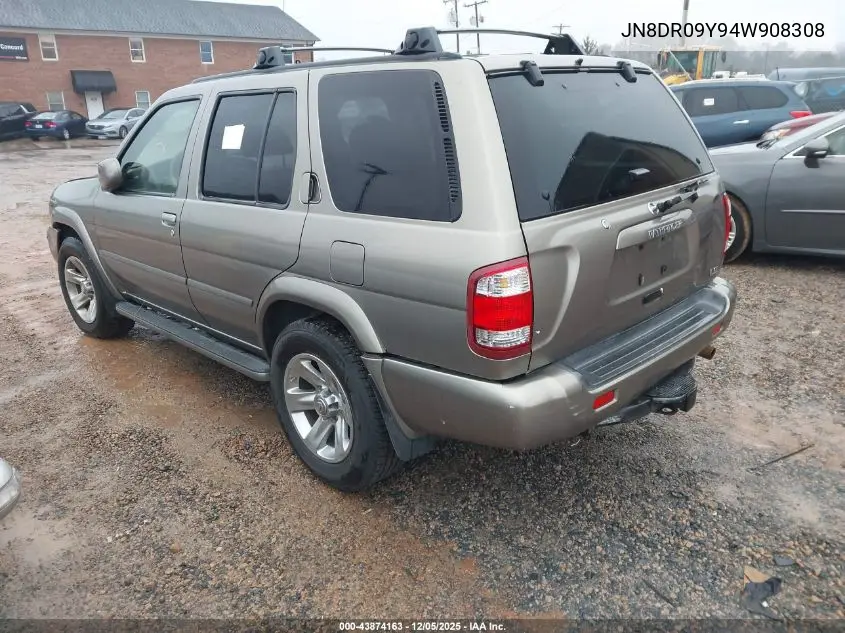 JN8DR09Y94W908308 2004 Nissan Pathfinder Le Platinum