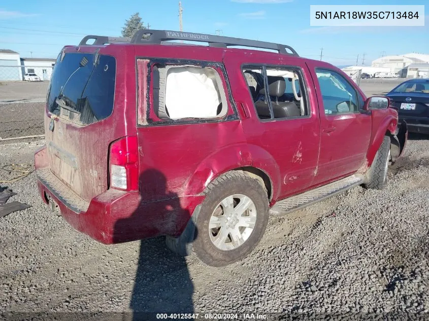 5N1AR18W35C713484 2005 Nissan Pathfinder Le/Se/Xe