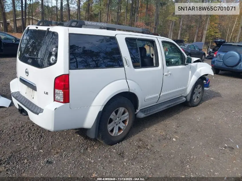 5N1AR18W65C701071 2005 Nissan Pathfinder Le
