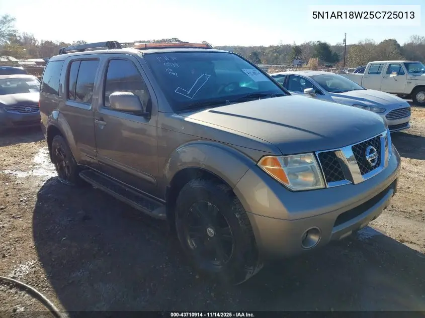 5N1AR18W25C725013 2005 Nissan Pathfinder Le